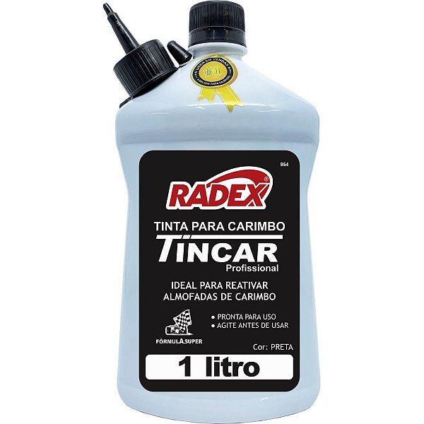 Tinta para Carimbo 1 Litro Preto