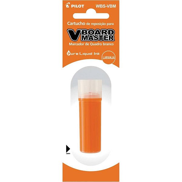 Tinta Marcador Quadro Branco Refil 5,5ML Laranja WBS-VBM CX.C/12