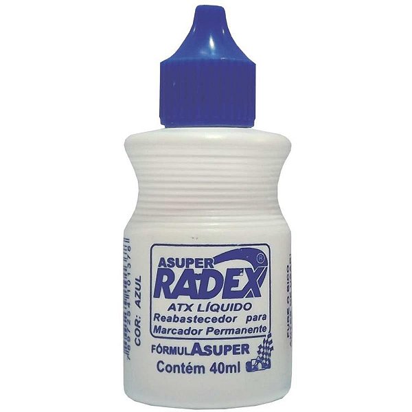 Tinta Marcador Permanente Reabastecedor 40ML Azul CX.C/12