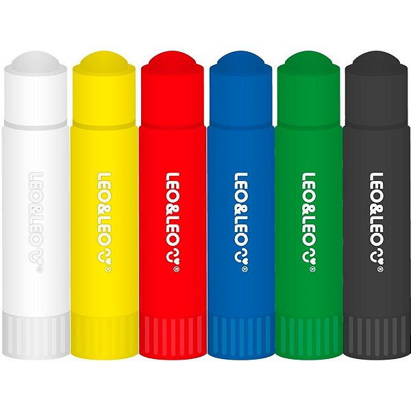 Tinta Guache Bastao 6 Cores Estojo