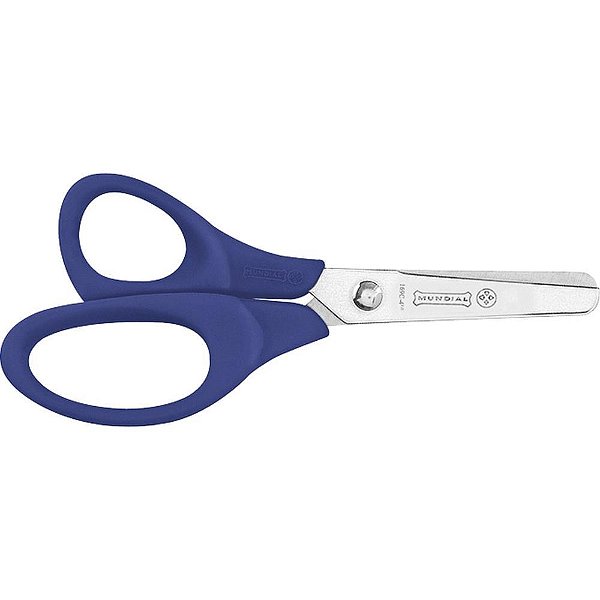 Tesoura Escolar P/CANHOTO Cabo Plastico 11CM CX.C/12