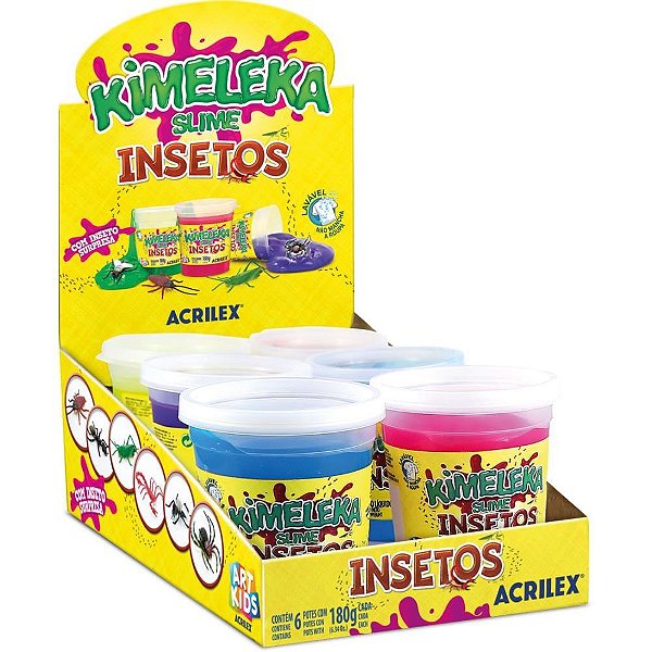 Slime Kimeleka Insetos 180G SORT. CX.C/06