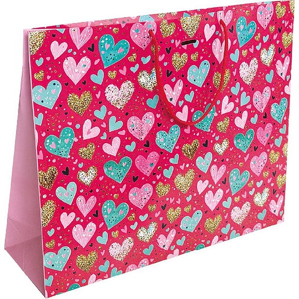 Sacola para Presente Decorada Horizontal 32X40X12 (S) PCT.C/10