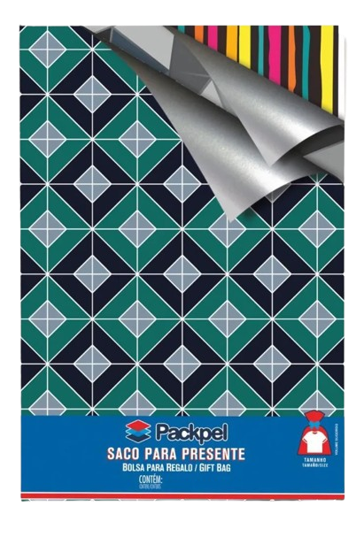 Saco Metalizado 35X55CM Casual Sortidos PCT.C/100