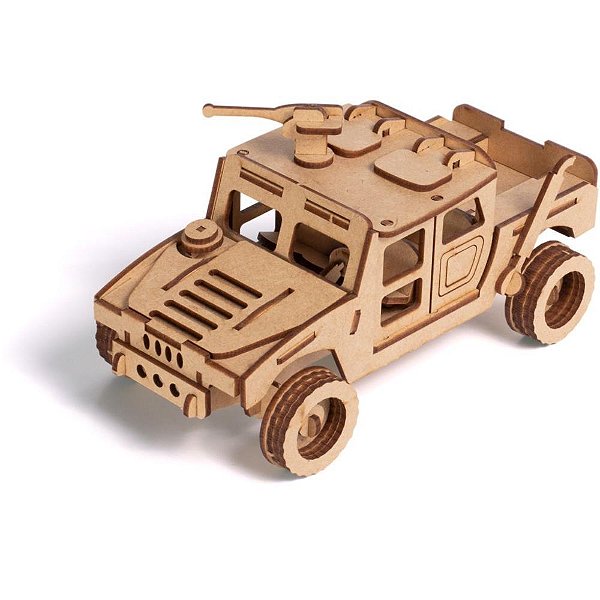 QUEBRA-CABECA Madeira Jipe Hummer 3D 69PCS