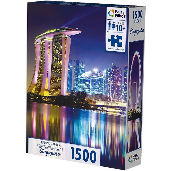QUEBRA-CABECA Cartonado Singapura 1500 Pecas