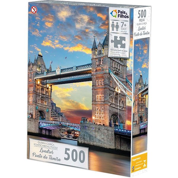 QUEBRA-CABECA Cartonado Londres Ponte de Tamisa 500P
