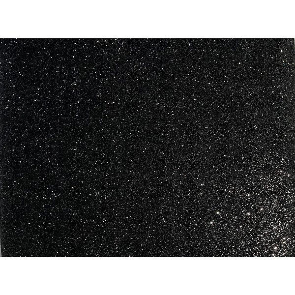 Placa em EVA 48X40CM Gliter Preto 1,8MM PCT.C/10