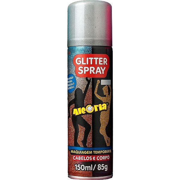 Pinta Cabelo 150ML Glitter CABELO/CORPO PRA CX.C/12