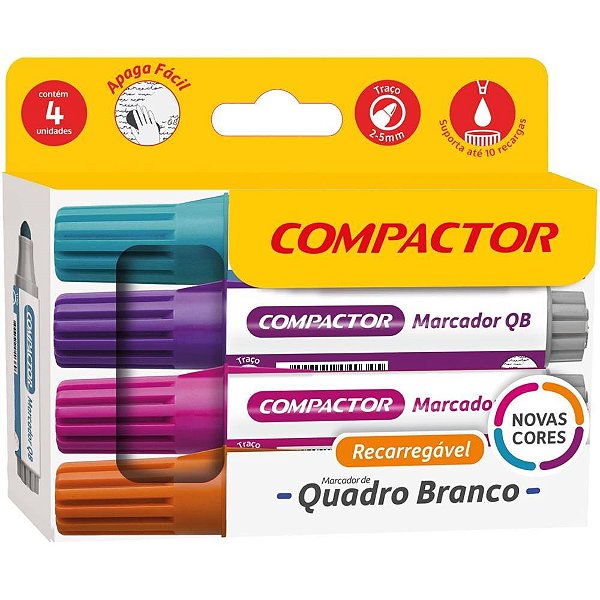 Pincel Quadro Branco QB Recarregavel AZ/RX/RS/LR PCT.C/05