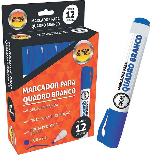 Pincel Quadro Branco Jocar Azul CX.C/12