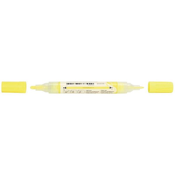 Pincel Marcador Artesanato Multimark S/P Amarelo Neon C/6 Estojo
