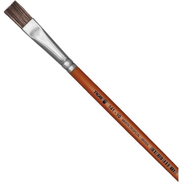 Pincel Artesanal Chato 141 N.10 Marta Tropical Duzia