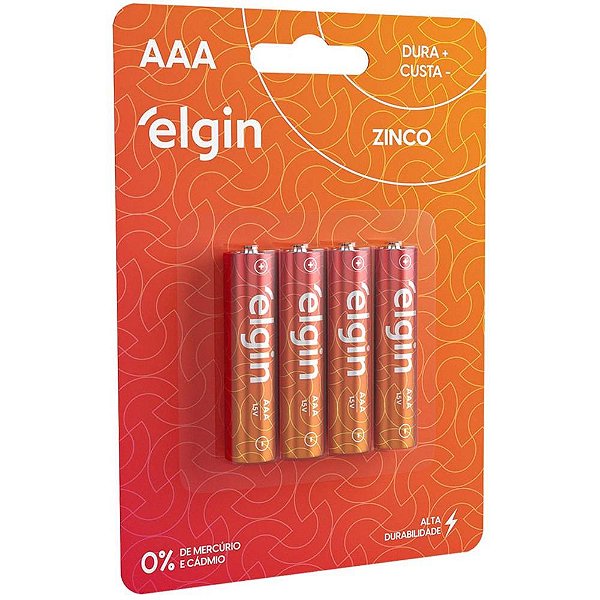 Pilha Zinco Palito AAA 10BLISTERSX4UNID. Caixa