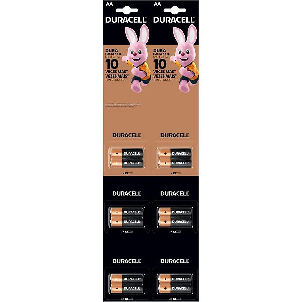 Pilha Alcalina Pequena AA Cartela 6 X 2UN Cartela