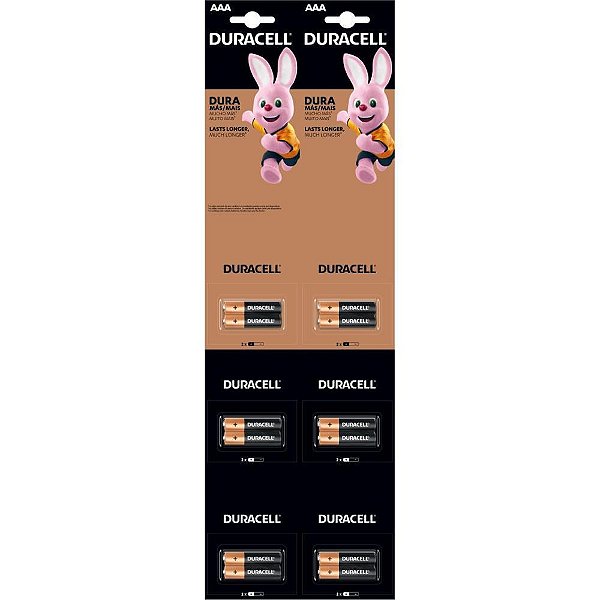 Pilha Alcalina Palito AAA Cartela 6 X 2UN Cartela