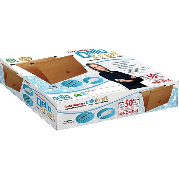 Pasta Suspensa Dellokraft Haste Plastica CX.C/50