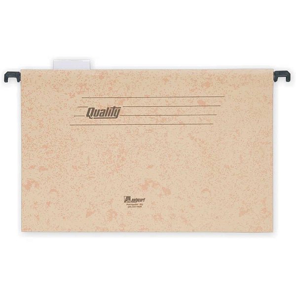 Pasta Suspensa Marmorizada Quality Plastif Haste Plastica CX.C/50