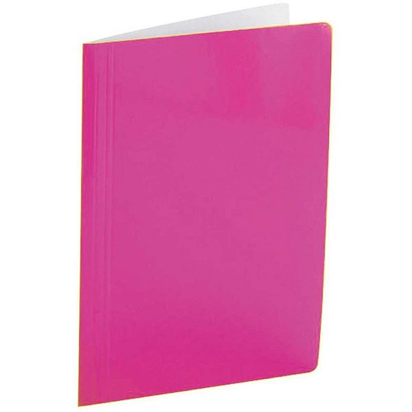 Pasta Grampo Trilho Papel Oficio Rosa PCT.C/20