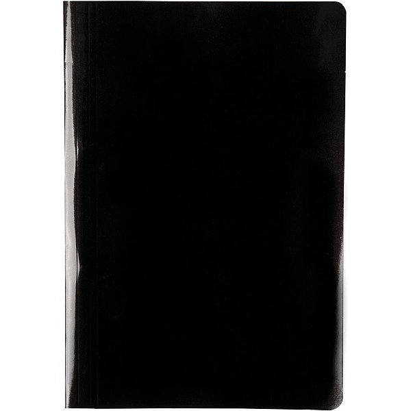 Pasta Grampo Trilho Papel Oficio Preta Delloplex PCT.C/10