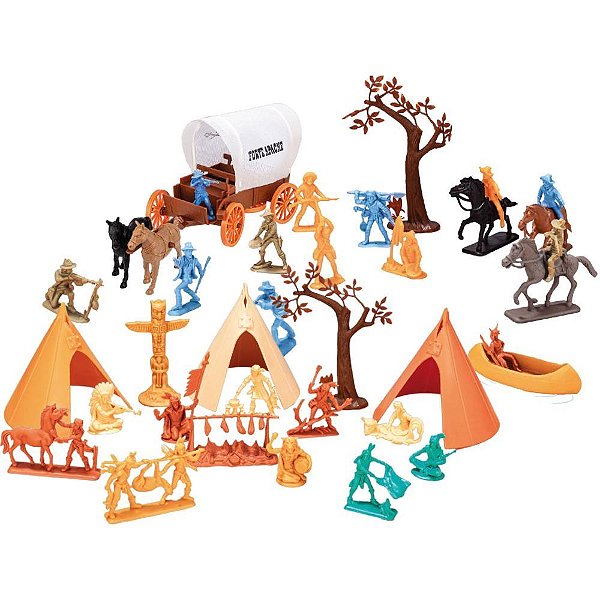 Miniatura Colecionavel Acampamento APACHE/COWBOYS