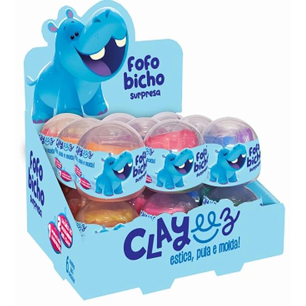 Massa para Modelar Criativa OVO Surpresa Fofobicho 12G (S) DP.C/18