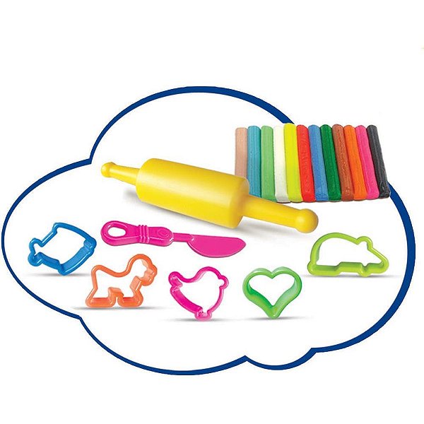 Massa para Modelar Criativa ART KIDS 2 180G.C/MOLDES