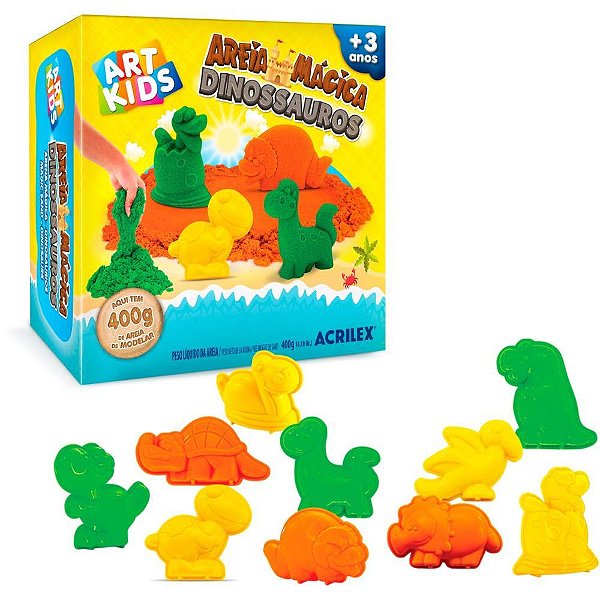 Massa Areia Dinos 400G KIT