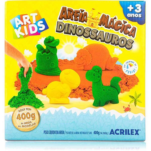 Massa Areia Dinos 400G KIT