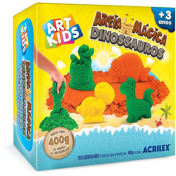 Massa Areia Dinos 400G KIT