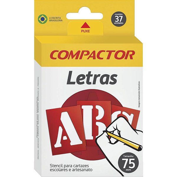 Letra Vazada Letras e Algarismos 75MM CX.C/05