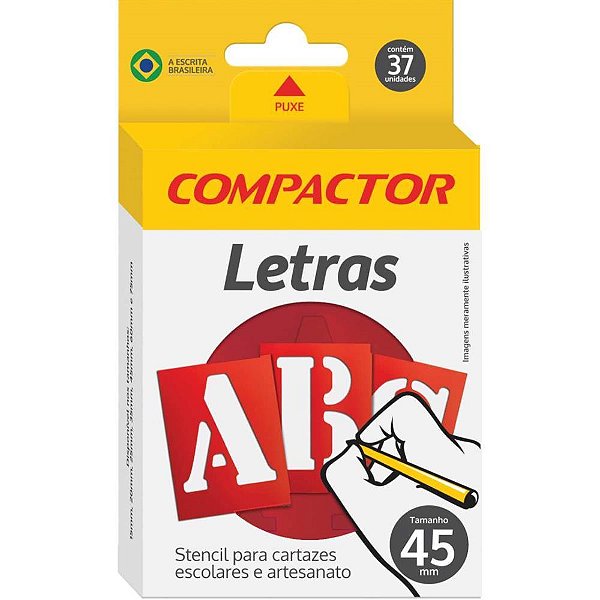 Letra Vazada Letras e Algarismos 45MM CX.C/05