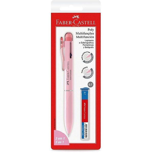 Lapiseira 0.7MM POLY LAPISEIRA/CANETA 3EM1 RS. CX.C/24