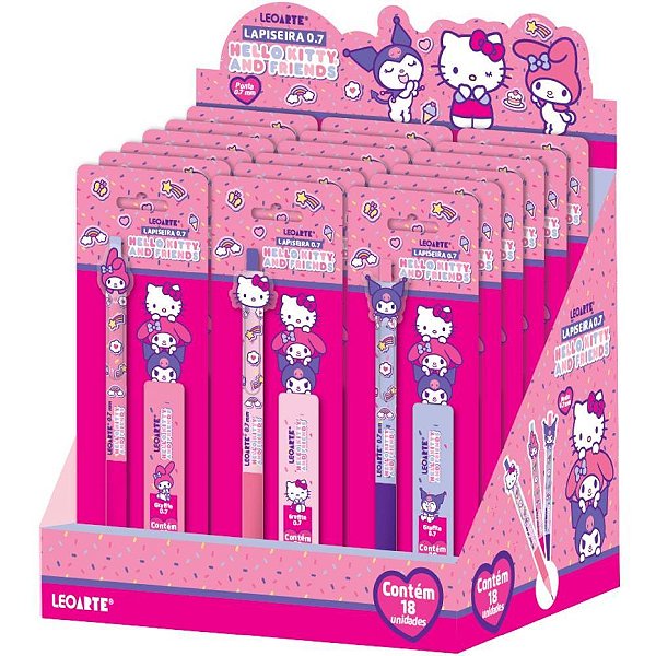 Lapiseira 0.7MM Hello KITTY + 20UN.GRAFITE (S) DP.C/18