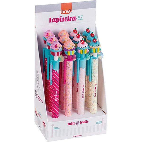 Lapiseira 0.7MM Divertida Tutti Frutti PLAS.4M DP.C/12