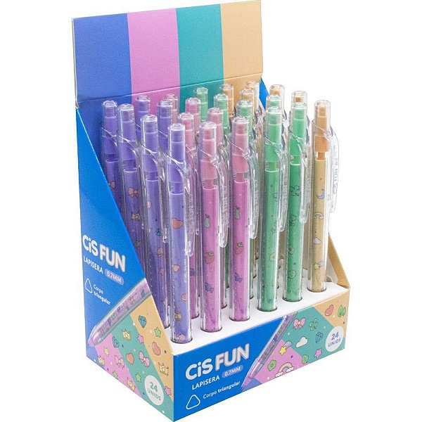 Lapiseira 0.7MM CIS FUN 4 Cores DP.C/24