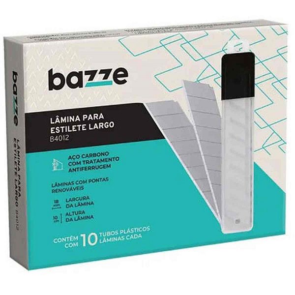 Lamina para Estiletes Largo B4012 10TB X 10UN Caixa
