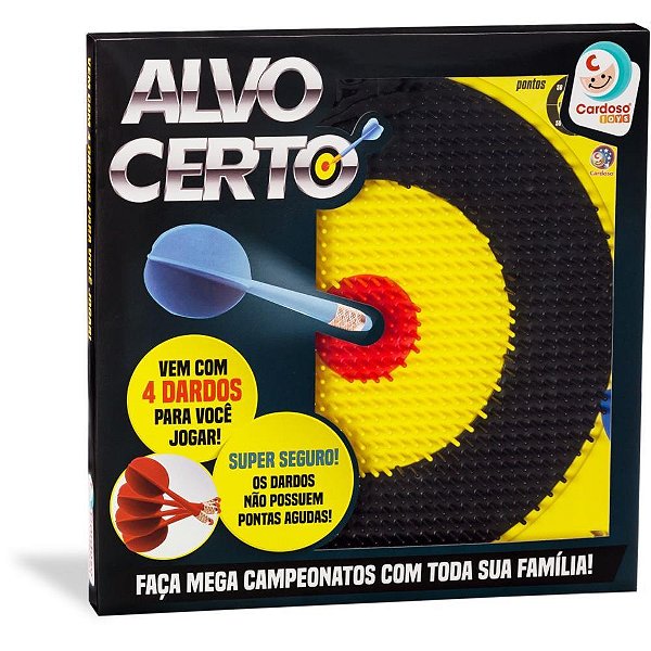 Lancador ALVO Certo C/4 Dardos
