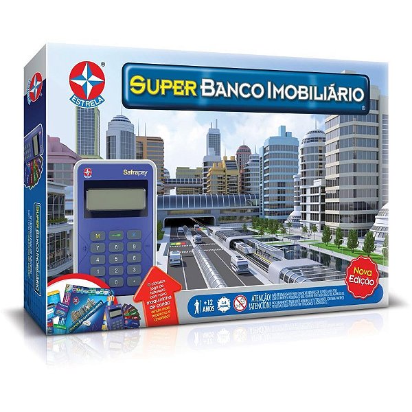 Jogo de Tabuleiro Banco Imobiliario Super