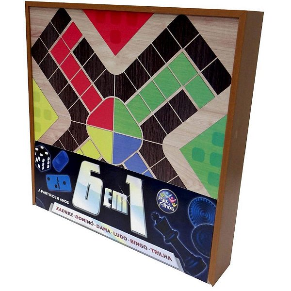 Jogo de Tabuleiro 6 em 1 Diversos