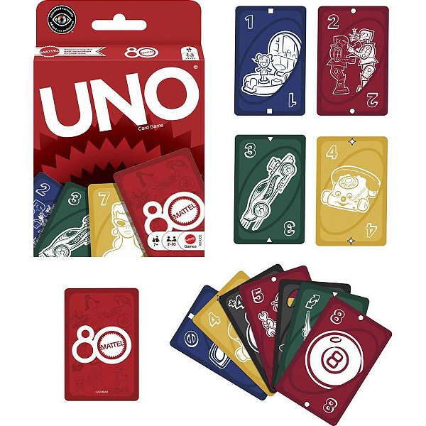 Jogo de Cartas UNO 80TH Mattel