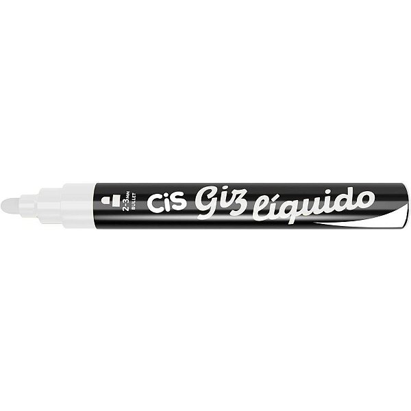 Giz Liquido CIS Ponta Ogiva 5MM Branco CX.C/06