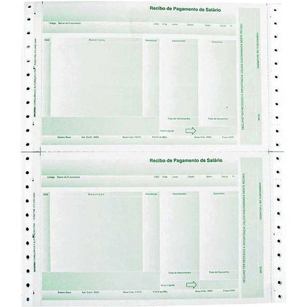 Formulario Continuo Impresso Recibo Pagto LAB02 2VIAS VD CX.C/3000
