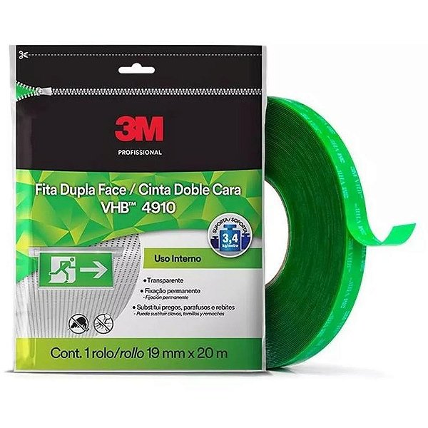 Fita Dupla Face 19MMX20M VHB 4910