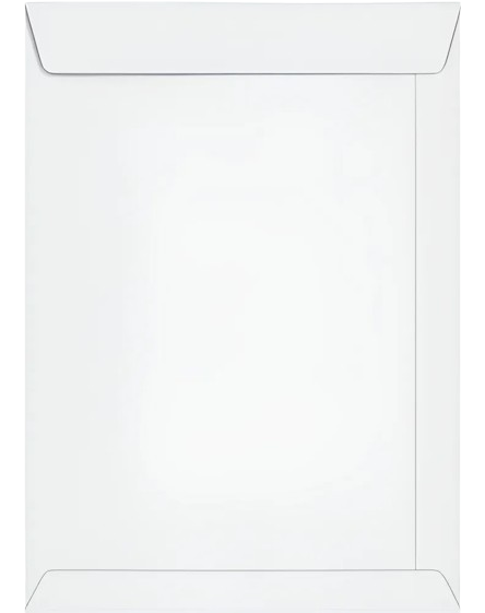 Envelope Saco Branco 260X360 90GRS. 3600 CX.C/250