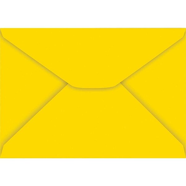Envelope Carta Colorido 114X162MM Amarelo 85G CX.C/100