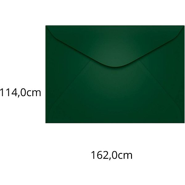 Envelope Carta Colorido 114X162 Vd.escuro Brasil 80G PCT.C/100