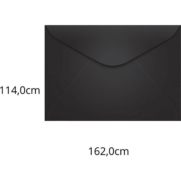 Envelope Carta Colorido 114X162 Preto LOS Angeles 80G PCT.C/100