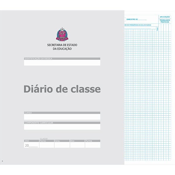 Diario de Classe Bimestral EST.SP 8FL 275X310MM PCT.C/50