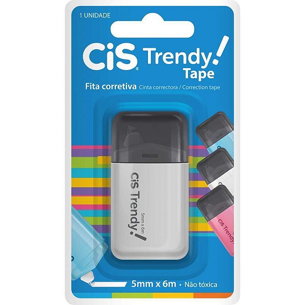 Corretivo em Fita CIS TRENDY 5MMX6M. CX.C/12